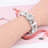 1 buttons With  Adjustable snap Natural stone  bracelet fit snaps jewelry KC0856