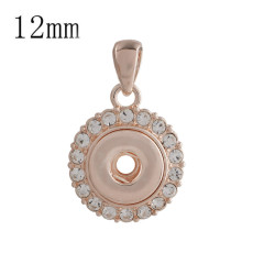 snap Rose Gold Pendant fit 12MM snaps style jewelry KS0345-S