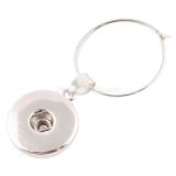 Wine charms silver plated KC0931 fit snaps style 18mm snaps jewelry