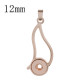 snap rose gold Pendant fit 12MM snaps style jewelry KS0352-S