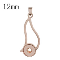 snap rose gold Pendant fit 12MM snaps style jewelry KS0352-S