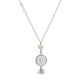 Acrylic silver pendant Necklace with 80CM chain KC1099 fit 20MM chunks snaps jewelry
