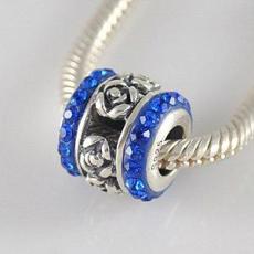 partner sterling silver beads with CZ stones