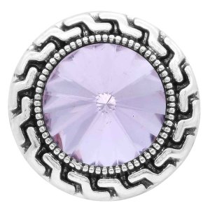 20MM snap Jun. birthstone purple KC6579 interchangable snaps jewelry
