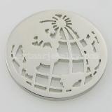 33MM stainless steel coin charms fit  jewelry size earth