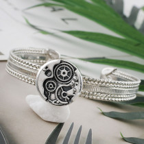 20MM design snap Silver Plated KC9894 snaps jewelry
