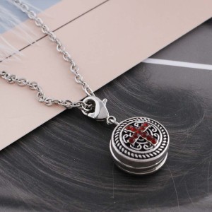 12MM cross snap sliver plated with red Rhinestone and Enamel KS6247-S interchangeable snaps jewelry