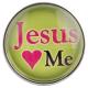 20MM snaps glass of Jesus love me C0551 interchangable snaps jewelry