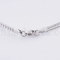 46CM Stainless steel fashion chain fit all jewelry silver plated FC9020