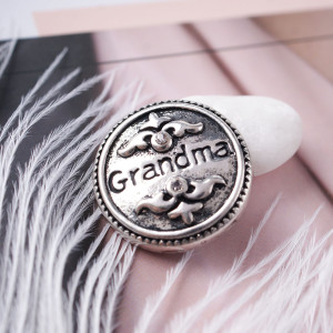 20MM grandma/mother snaps Antique Silver Plated  KB6870 snaps jewelry