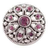 20MM snap Feb. birthstone purple KC5046 interchangable snaps jewelry