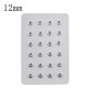 Display of 24 pieces PU leather white type for 12MM snaps chunks