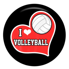 20MM volleyball Painted enamel metal C5322 print snaps jewelry