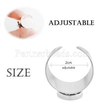 Adjustable size 17-19 MM Snaps Rings fit 12MM snaps chunks