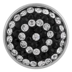18mm snaps black sugar snaps alloy with rhinestone KB2404-AA snaps jewelry