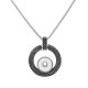 Retro smear Pendant Necklace with 60CM chain KC1071 fit 20MM chunks snaps jewelry