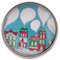 20MM snap Christmas glass C1105 interchangeable snaps jewelry