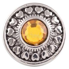 20MM snap Nov. birthstone yellow KC5043 interchangable snaps jewelry