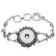 Branches metal bracelet 21CM fit 18&20MM snaps chunks 1 buttons snaps Jewelry