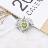 20MM love design snap Silver Plated with  rhinestone KC9920 snaps jewelry