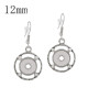 snap sliver Earring fit 12MM snaps style jewelry KS1167-S
