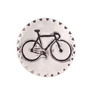 20MM bicycle snap button Antique Silver Plated  KC9622 snap jewelry