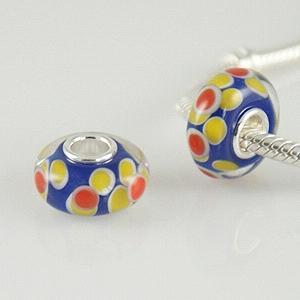 partner S925 murano lampwork glass beads