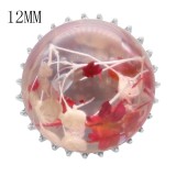 15MM Glossy Spherical Dry Flowers snap fit 12MM small system KS7027-S