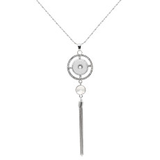 pendant Necklace with 80CM chain KC1307 fit 20MM chunks snaps jewelry