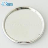 43MM metal back plate for coin charm fit  jewelry size