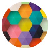 20MM Multicolor Painted enamel metal snaps button print  C5013