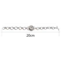 20CM 1 buttons snaps metal Bracelets KS1127-S fit 12MM snaps chunks