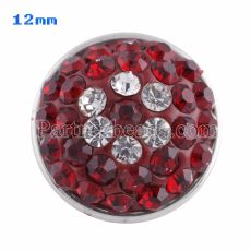 Small size snaps Style chunks with red rhinestone KS2714-S