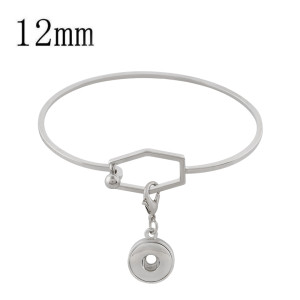 1 buttons snap copper bracelet with detachable pendant fit 12MM snaps jewelry KS1211-S