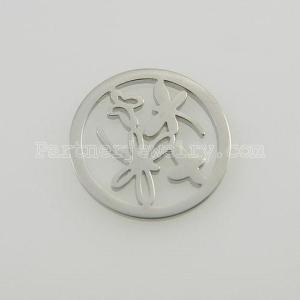 25MM stainless steel coin charms fi  jewelry size dragonfly