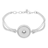1 buttons snap sliver adjustable bracelet fit snaps jewelry KC0814
