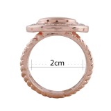 snaps Rose Gold Ring fit mini 12mm snap chunks size 2cm  rings for women