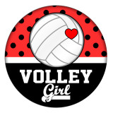 20MM girl’s volleyball Painted enamel metal C5326 print snaps jewelry