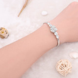 Snap bracelet White rhinestone fit 12MM snaps jewelry KS1279-S