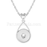 love Pendant of necklace with 45CM chain fit 18mm snap chunks