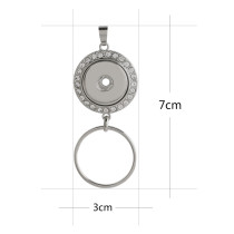 snap Pendant with rhinestone fit 20MM snaps style jewelry KC0403