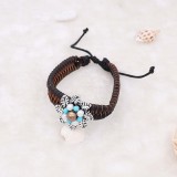 20MM Flowers design snap  Plated pearl KC951 snaps jewelry