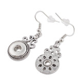 Fit 12mm Snaps Earrings with Rhinestone fit snaps chunks