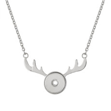 Christmas pendant sliver Necklace with 40CM chain KC1050 snaps jewelry