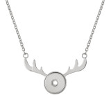 Christmas pendant sliver Necklace with 40CM chain KC1050 snaps jewelry