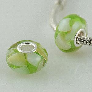 S925 Shell beads with poly mixed