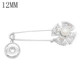 Beautifully decorated Brooch Pendant fit 12MM snaps style jewelry KS1276-S