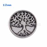 12MM Tree snap Silver Plated KS9653-S snaps jewelry