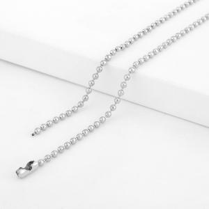 80CM Metal bead chain necklace