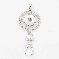 snap sliver Pendant with  fit 20MM snaps style jewelry KC0436